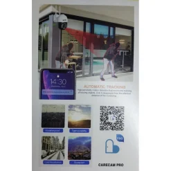 TELECAMERA PTZ PANORAMICA SMART IP 1080P Q-S902 WIFI 2K HD SORVEGLIANZA SICUREZZA