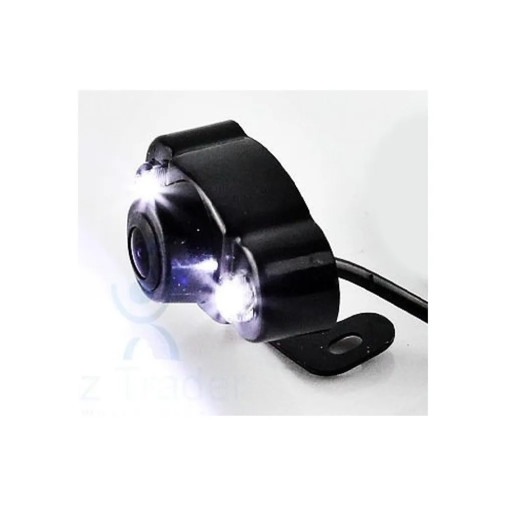 TELECAMERA RETROMARCIA AUTO CAMPER FURGONE 2 LED SMD STAFFATA RETROCAMERA