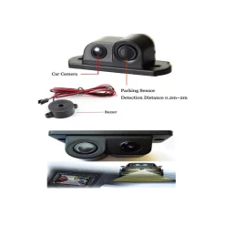 TELECAMERA RETROMARCIA CON SENSORE DI PARCHEGGIO 2 IN 1 ANGOLO 170° NOTTURNA