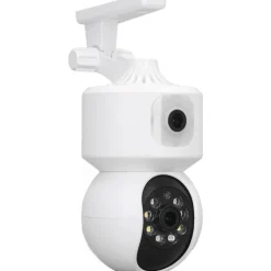 TELECAMERA WI-FI DOPPIA VIDEOCAMERA DI SORVEGLIANZA MOTORIZZATA 360° IP44 APP