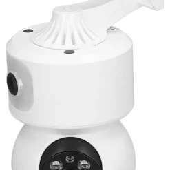 TELECAMERA WI-FI DOPPIA VIDEOCAMERA DI SORVEGLIANZA MOTORIZZATA 360° IP44 APP