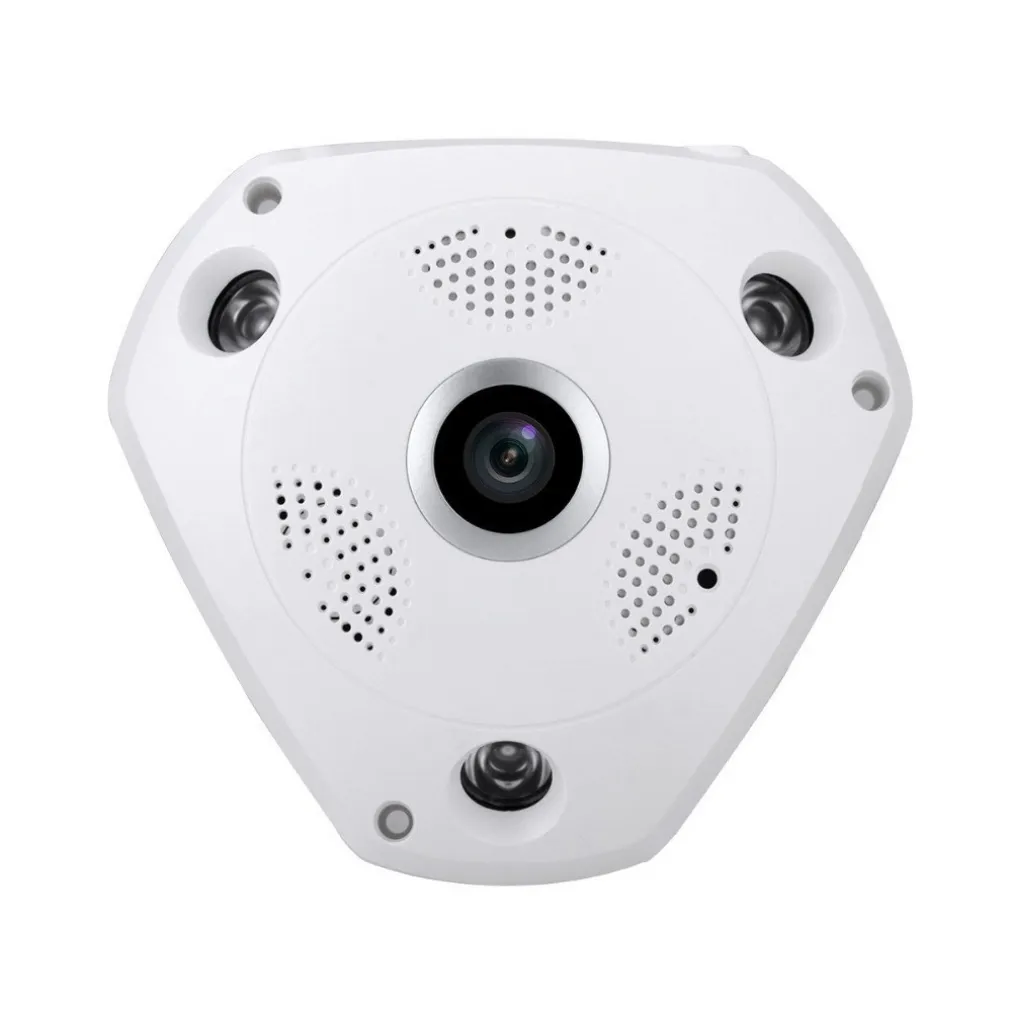 TELECAMERA WIFI PANORAMICA IP GRANDANGOLO 360° VRCAM FISHEYE 4 TELECAMERE IN 1