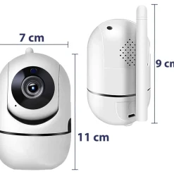 TELECAMERA WI-FI VIDEOCAMERA DI SORVEGLIANZA ROTAZIONE 360° IP CAM BABY MONITOR