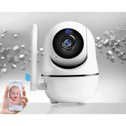 TELECAMERA WI-FI VIDEOCAMERA DI SORVEGLIANZA ROTAZIONE 360° IP CAM BABY MONITOR