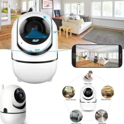 TELECAMERA WI-FI VIDEOCAMERA DI SORVEGLIANZA ROTAZIONE 360° IP CAM BABY MONITOR