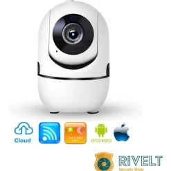 TELECAMERA WI-FI VIDEOCAMERA DI SORVEGLIANZA ROTAZIONE 360° IP CAM BABY MONITOR