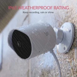 TELECAMERA YI PER ESTERNO IMPERMEABILE IP65 COMPATIBILE CON ALEXA IOS ANDROID