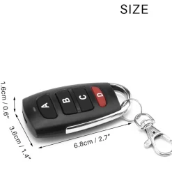 TELECOMANDO CANCELLO DUPLICATORE CODICI CODE UNIVERSALE 4 CANALI FREQUENZA 433