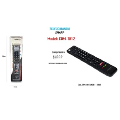 TELECOMANDO COMPATIBILE TV SHARP NESSUNA PROGRAMMAZIONE SERIETV MAXTECH COM-T012