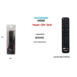 TELECOMANDO HISENSE RICAMBI SENZA PROGRAMMAZIONE LCD LED SERIETV YOUTUBE COMT010