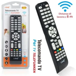 TELECOMANDO TV PER TELEFUNKEN TK-5727 LED LCD HDTV 3DTV COME FUNZIONI ORIGINALE