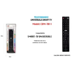 TELECOMANDO UNIVERSALE COMPATIBILE SERIETV YOU TUBE TV SMART 3D MAXTECH COM-T011