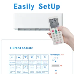 TELECOMANDO UNIVERSALE SOSTITUTIVO CONDIZIONATORE D'ARIA CLIMATIZZATORE Q-YK1058