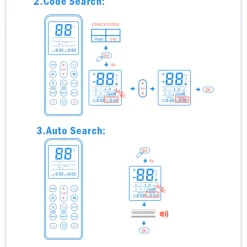TELECOMANDO UNIVERSALE SOSTITUTIVO CONDIZIONATORE D'ARIA CLIMATIZZATORE Q-YK1058