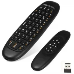TELECOMANDO WIRELESS RICARICABILE TASTIERA REMOTA AIR MOUSE RGB Q-A09 SMART TV BOX