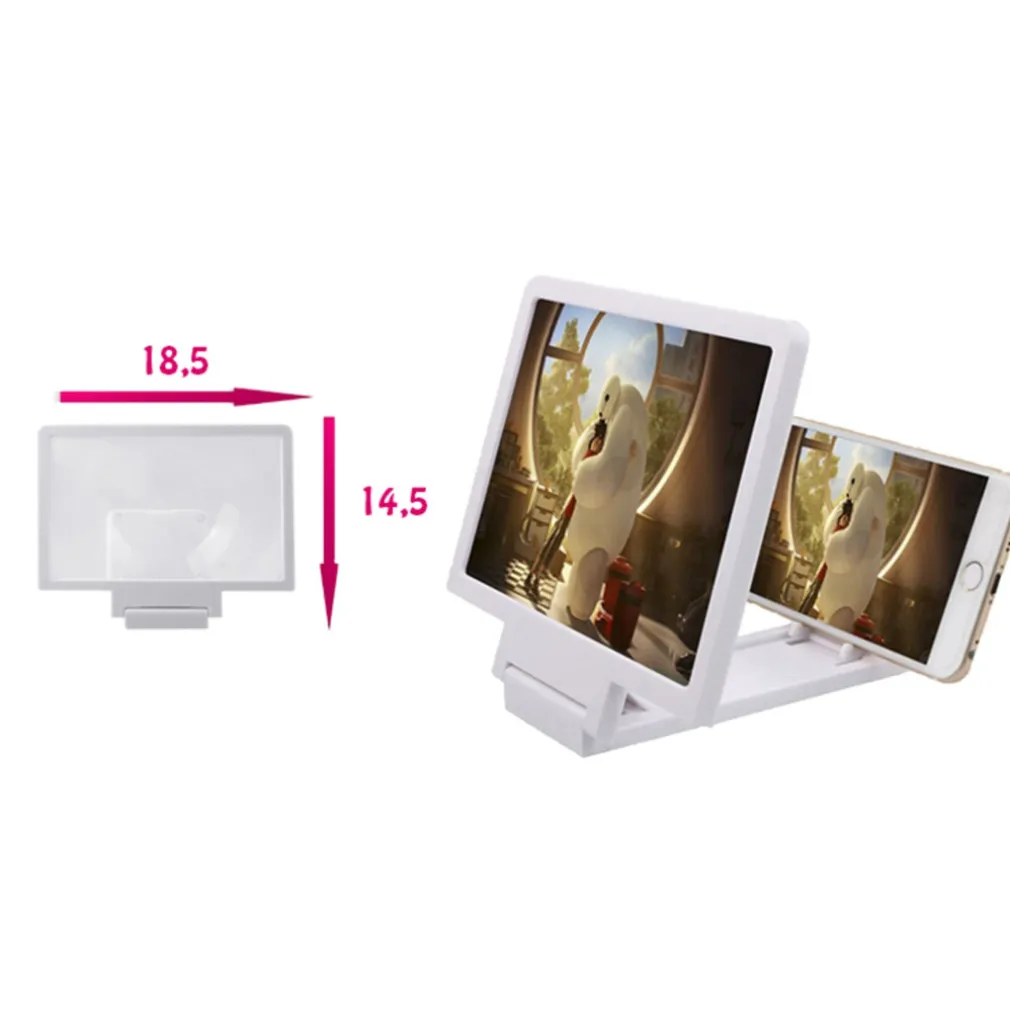 TELEFONO Cellulare Schermo 3D AMPLIFICATORE LENTE D'INGRANDIMENTO SUPPORTO