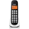 TELEFONO CORDLESS BRONDI ADARA BIANCO NERO RETROILLUMINATO CON SVEGLIA VIVAVOCE