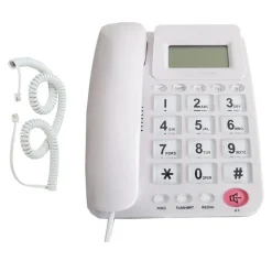 TELEFONO FISSO CON TASTI GRANDI PER CASA HOTEL DISPLAY CALCOLATRICE FO-85011 CID