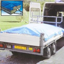 TELO COPERTURA CARICO RIMORCHI CAMION 250X140CM + 4 CINGHIE PROTEZIONE