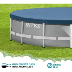 TELO COPERTURA COPRIPISCINA CON TELAIO FRAME TONDO 366CM PROTEGGI GIARDINO 28031