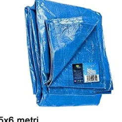 TELO COPRI AUTO MOTO COPRITUTTO 5X6MT IN POLIETILENE COLORE BLU IMPERMEABILE