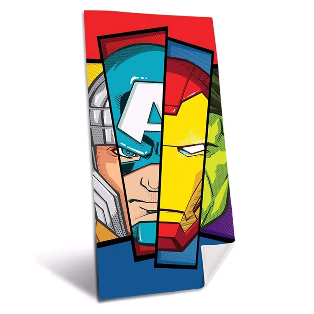 TELO MARE IN COTONE AVANGER MARVEL ASCIUGAMANO MARE PISCINA AIRONMAN HULK THOR