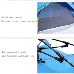 TENDA A CUPOLA DA SOLE CAMPEGGIO AUTOMATICA IMPERMEABILE DA ESTERNO SPIAGGIA