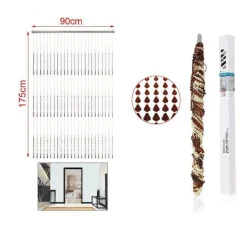 TENDA A FILI CON PERLINE COLORATE SUPPORTO PER PORTA 90X175 CM MOSCHIERA 2002913