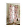 TENDA A FIORI ROSSO FLOREALE 140X280CM A PANNELLO DOPPIO VELO CON 8 ANELLI