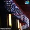 TENDA CASCATA LUMINOSA BIANCO FREDDO 250 X 75 CM PROLUNGABILE FINO A 50MT 126LED