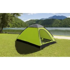 TENDA DA CAMPEGGIO ESCURSIONISMO 200X110X100CM CON BORSA TRASPORTO PORTATILE 206402
