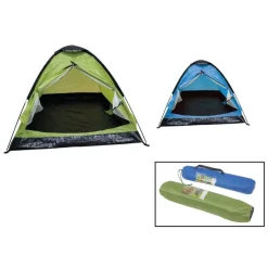 TENDA DA CAMPEGGIO PER 2 PERSONE 200X140X100CM CON BORSA TRASPORTO PORTATILE 206401