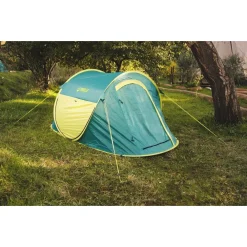 TENDA DA CAMPEGGIO POP-UP 2 PERSONE TASCA INTERNA ZANZARIERA 235X145X100CM 68086