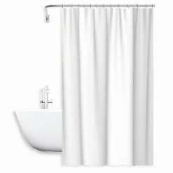 TENDA DA DOCCIA IMPERMEABILE PEVA BIANCA 12 GANCI 180 X 200CM ARREDO BAGNO 69809
