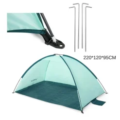 TENDA DA SPIAGGIA GROUND BEACH GIACCA A VENTO PER 2 PERSONE 220X120X95CM 68105