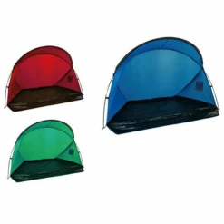 TENDA DA SPIAGGIA PARAVENTO PARASOLE LEGGERA CON BORSA TRASPORTO 215X145X130CM 206405
