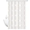 TENDA DOCCIA ANTIMUFFA IMPERMEABILE 180X200CM ANELLI BAGNO BIANCA MAIOLICA 69511