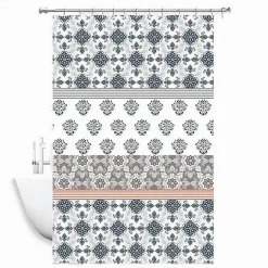 TENDA DOCCIA ANTIMUFFA IMPERMEABILE 180 X 200CM CON ANELLI BAGNO MAIOLICHE 59519