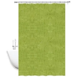 TENDA DOCCIA ANTIMUFFA IMPERMEABILE VERDE 180 X 240 CM CON ANELLI BAGNO 2D 52132