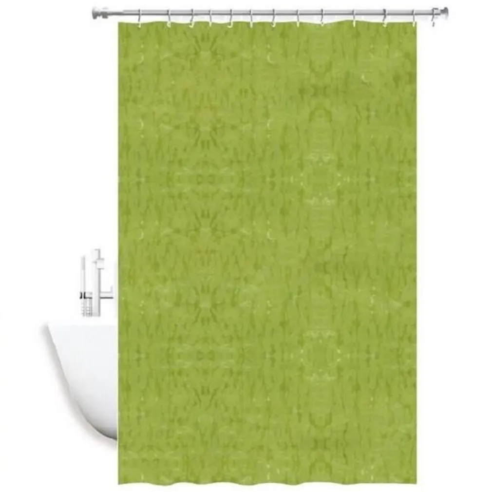 TENDA DOCCIA ANTIMUFFA IMPERMEABILE VERDE 180 X 240 CM CON ANELLI BAGNO 2D 52132