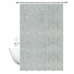 TENDA DOCCIA ANTIMUFFA IMPERMEABILE 180 X 240CM CON ANELLI BAGNO BIANCA 2D 52132