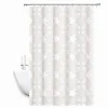 TENDA DOCCIA ANTIMUFFA IMPERMEABILE 240X200CM ANELLI BIANCA MAIOLICA FIORI 69512