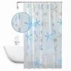 TENDA DOCCIA ANTIMUFFA IMPERMEABILE 180 X 200CM ANELLI BAGNO STELLE MARINE 59805