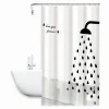 TENDA DOCCIA ANTIMUFFA LOVE YOU FOREVER IMPERMEABIL 180X180CM ANELLI BAGNO 79217