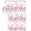 TENDA DOCCIA VASCA BAGNO 12 GANCI IMPERMEABILE CUORI ROSSI ROSA 180X200 CM 87561