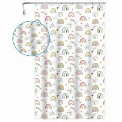 TENDA DOCCIA VASCA BAGNO CON 12 GANCI ARCOBALENO FANTASY 240 X 200 CM PEVA 87564