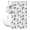 TENDA DOCCIA VASCA BAGNO 240 X 200CM PEVA FANTASIA CON FOGLIE IMPERMEABILE 59808