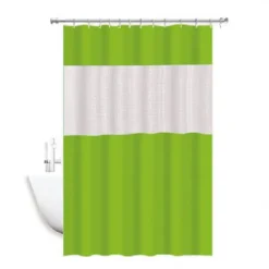 TENDA DOCCIA VASCA IMPERMEABILE ANTIMUFFA VERDE 3D 180 X 220 CM GIUNTURA 52134