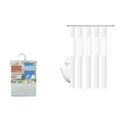 TENDA DOCCIA VASCA IMPERMEABILE ANTIMUFFA IN EVA BIANCO GIUNTURA 180X240CM 52135