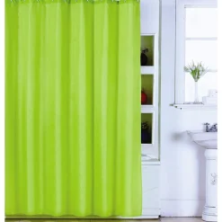 TENDA DOCCIA VERDE IN POLIESTERE 180X200 CM TENDINA VASCA BAGNO